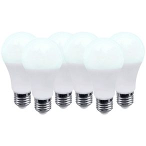 Set de 6 Bombillas LED A19 Luz Cálida 8.5 W