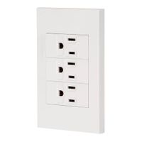 Tomacorriente Triple 1 Modulo Española Blanco - Volteck