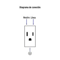 Tomacorriente Triple 1 Modulo Española Blanco - Volteck