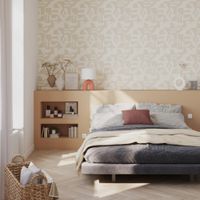 Papel Tapiz Corbusier Beige 0.53 x 10.05 M
