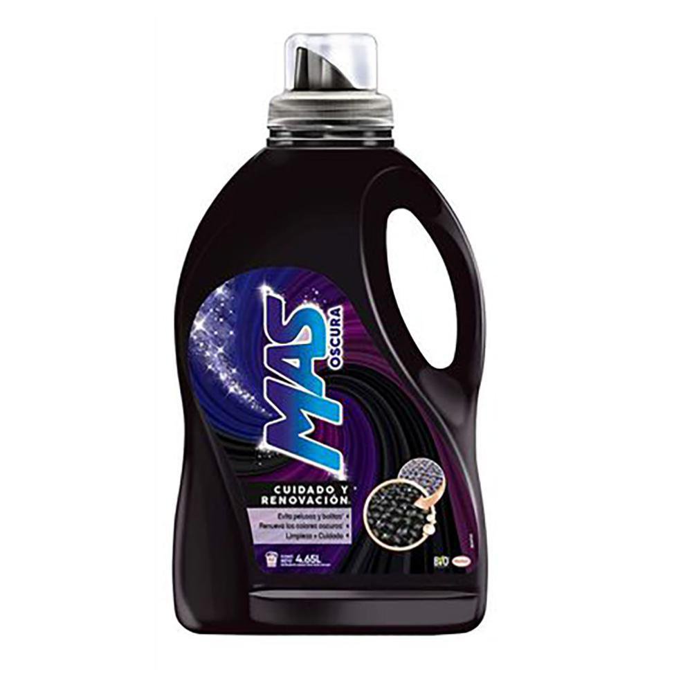 Detergente para Ropa Mas Líquido para Ropa Oscura de 4.65 L