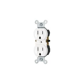 Tomacorriente Doble 2 Polos 3 Hilos Standard Blanco - Volteck