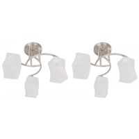 Set de Lámparas para Techo Satín 2 Pzas - Zlumini
