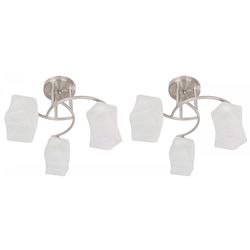 Set de Lámparas para Techo Satín 2 Pzas - Zlumini