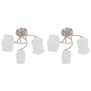 Set de Lámparas para Techo Satín 2 Pzas - Zlumini