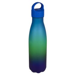 Botella de Agua Bicolor Azul Mate 500 Ml