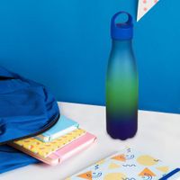 Botella de Agua Bicolor Azul Mate 500 Ml