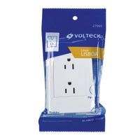 Tomacorriente Doble 3 Módulos Lisboa Blanco - Volteck