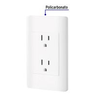Tomacorriente Doble 3 Módulos Lisboa Blanco - Volteck