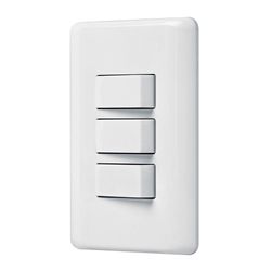 Interruptor 3 Polos Sencillo Básico Blanco - Volteck
