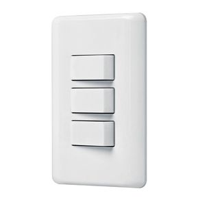 Interruptor 3 Polos Sencillo Básico Blanco - Volteck