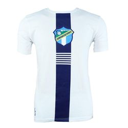 Playera Blanca con Franja y Escudo Tradicional Comunicaciones - Varias Tallas