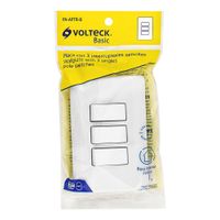 Interruptor 3 Polos Sencillo Básico Blanco - Volteck