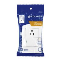 Tomacorriente e Interruptor Lisboa Blanco - Volteck