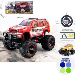 Jeep a Radio Control a Escala 1:8 con Luces Colores Surtidos