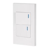 Interruptor Doble de 1.5 Módulos Española Blanco - Volteck