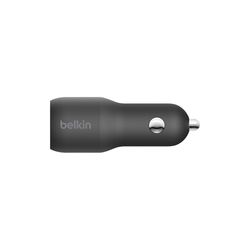 Cargador de Auto Dual USB-C 25 W y USB-A 12 W Negro