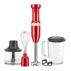 Batidora de Mano Roja con Accesorios 5 Velocidades