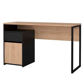 Escritorio Fplus Color Roble y Negro 123 Cm