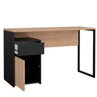 Escritorio Fplus Color Roble y Negro 123 Cm