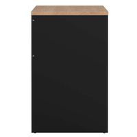 Escritorio Fplus Color Roble y Negro 123 Cm