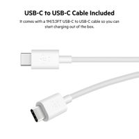 Cargador de Pared Dual Usb-C 37 W Blanco