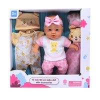 Muñeca con Accesorios Rosa 30 Cm