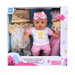 Muñeca-con-Accesorios-Rosa-30-Cm