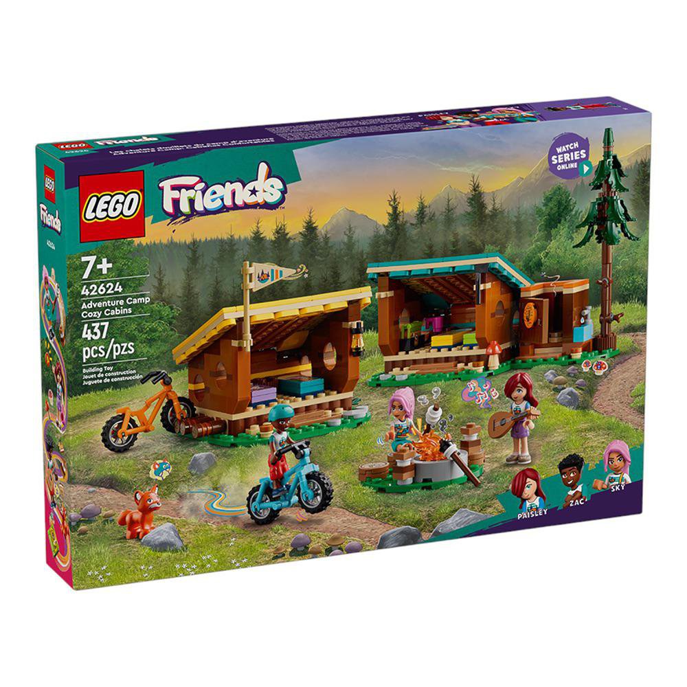 LEGO Friends Adventure Camp Cabañas Confortables #42624 de 437 Piezas