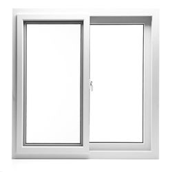 Ventana PVC S80 Corrediza con Cedazo Blanca 100x100 cm
