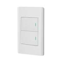 Interruptor Sencillo + Interruptor de 3 Vías 1.5 Módulos Blanco - Volteck