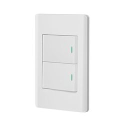 Interruptor Sencillo + Interruptor de 3 Vías 1.5 Módulos Blanco - Volteck