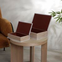 Set de 2 Cajas de Libros 27x18x7 Cm