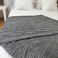 Frazada Gris Acrílico