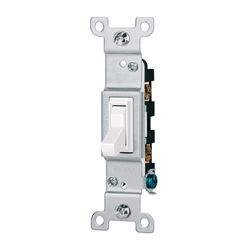 Interruptor de Palanca Sencillo Standard Blanco - Volteck