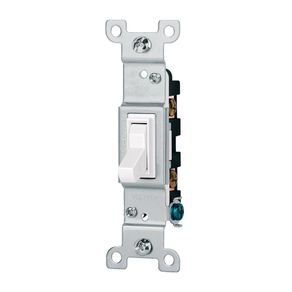 Interruptor de Palanca Sencillo Standard Blanco - Volteck