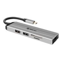 Estación de Conexión USB-C 6 en 1 con Carcasa de Aluminio