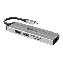 Estación de Conexión USB-C 6 en 1 con Carcasa de Aluminio
