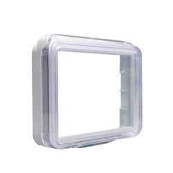 Tapa para Caja 3 Módulos Gris Matix