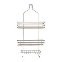 Organizador de Ducha Gris 2 Niveles con Jabonera