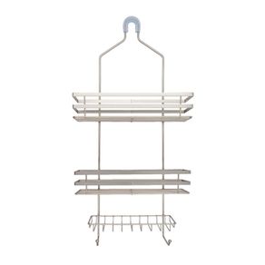 Organizador de Ducha Gris 2 Niveles con Jabonera