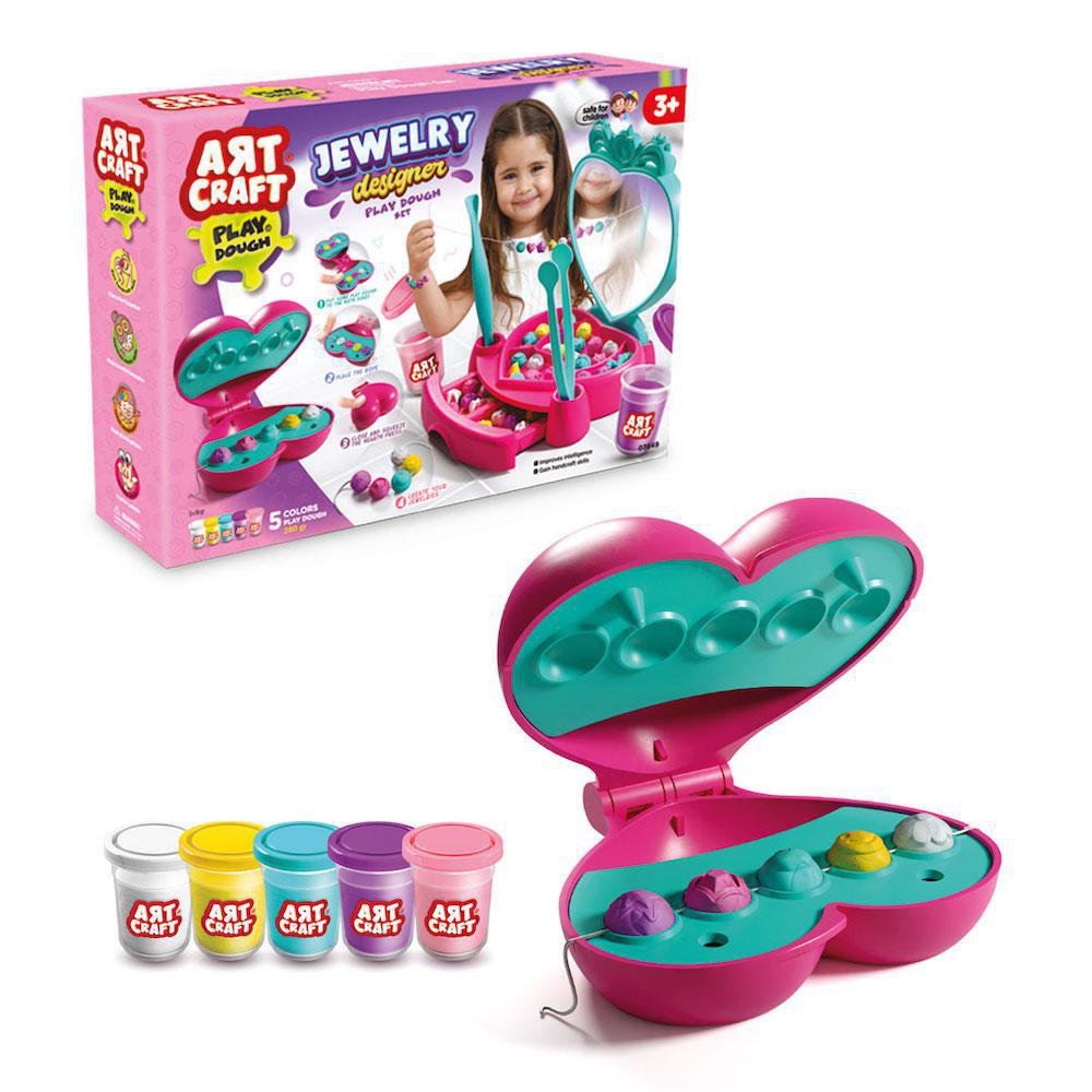Set de Plasticina Art Craft de Jewelry Designer para 3+ Años Set de Joyería con Plasticina