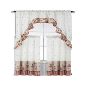 Set de Cortinas para Cocina Café 3 Pzas