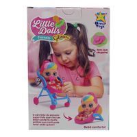 Muñeca-Little-Dolls-Paseo-Glitter-con-Carrito-y-Chupon