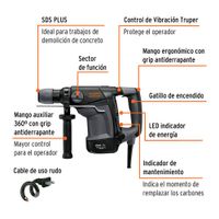 Rotomartillo Industrial Sds Plus De 1100 W - Truper