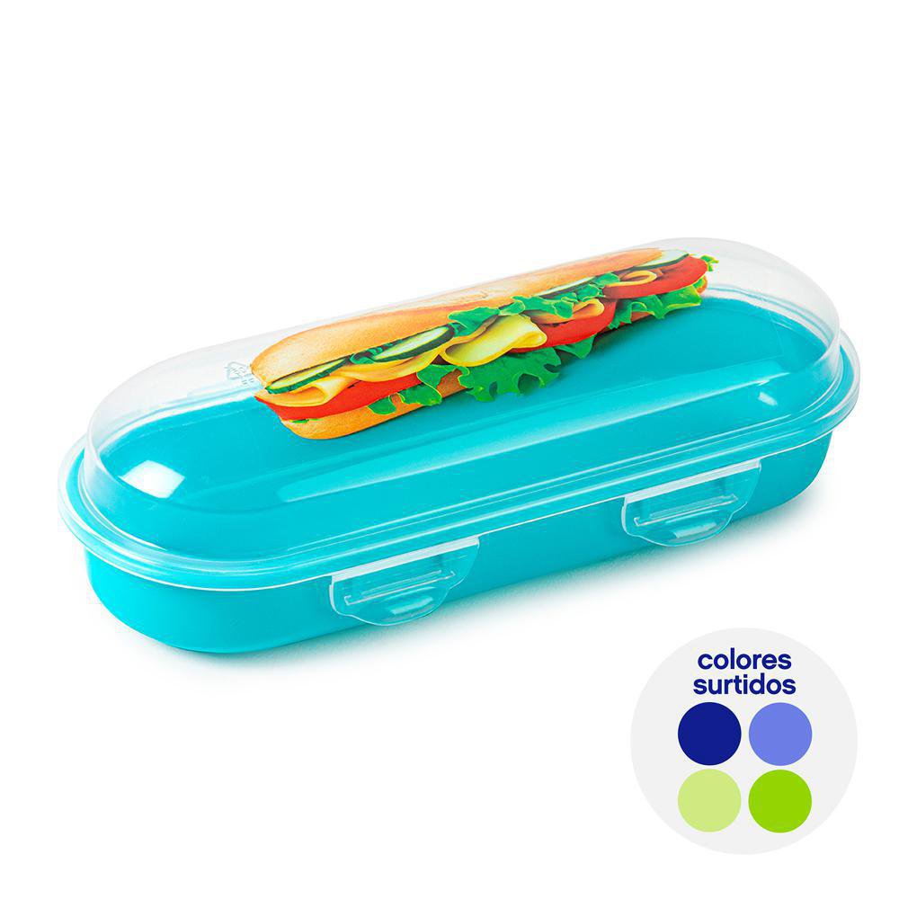 Contenedor de Plástico para Pan Color Surtido