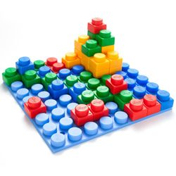 Set de Blocks con Plataforma Multicolor 64 Pzas