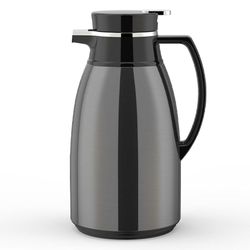 Termo 1 L Acero Inoxidable Negro Metálico