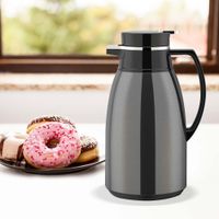 Termo 1 L Acero Inoxidable Negro Metálico