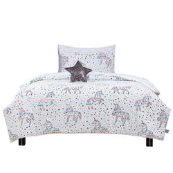 Set de Edredón 6 Pzas Multicolor Unicornios Twin - Koala
